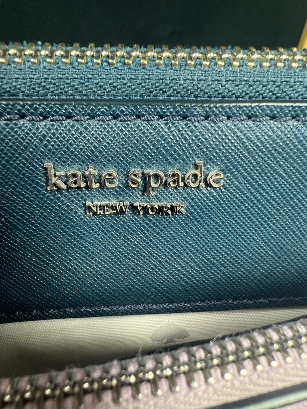 Kate Spade New York Cameron Zip Crossbody Lavender Mist EUC - Picture 6 of 11